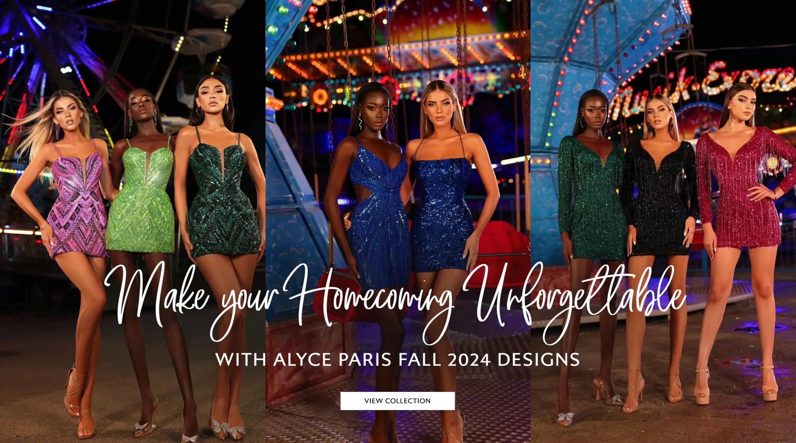 Alyce paris fall 2024 homecoming banner